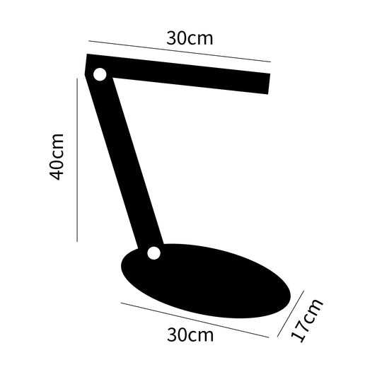 Lámpara de Sobremesa DAISY 30 cm LED 5W 280 lm 4000K Negro Madera Lumit - imagen 2 | Interlusa