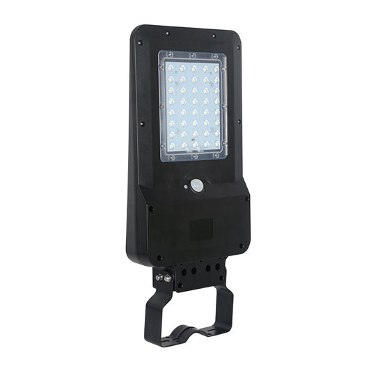 Aplique Solar DALTON 15W LED con Sensor y Panel Solar Negro IP65 Lumit - vista principal | Interlusa
