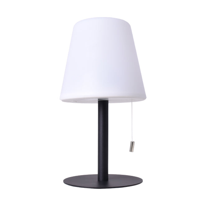 Lámpara de Sobremesa Portátil BIANA 30 cm LED RGB Recargable IP44 Blanca Lumit - vista principal | Interlusa