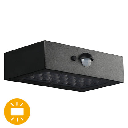 Aplique Solar Exterior Sandoval 3W LED Luz Arriba y Abajo Negro Lumit - vista principal | Interlusa