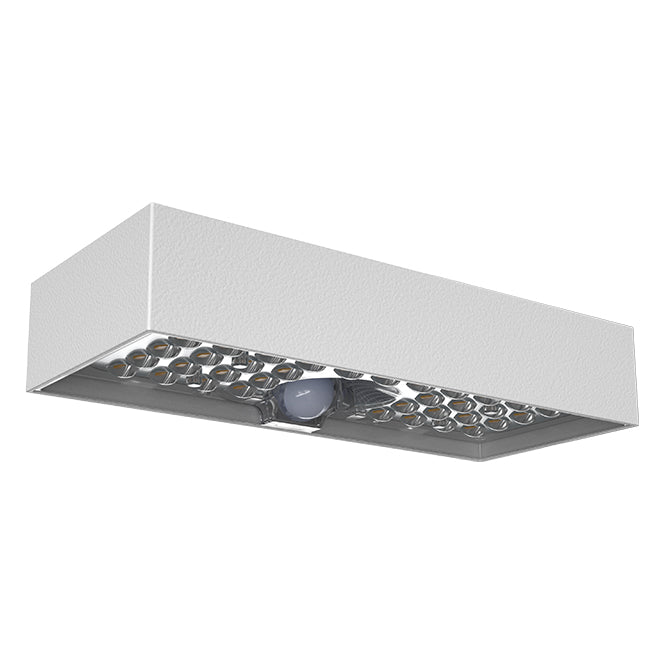 Aplique Solar Exterior Sandoval 6W LED con Sensor Blanco Lumit - vista principal | Interlusa