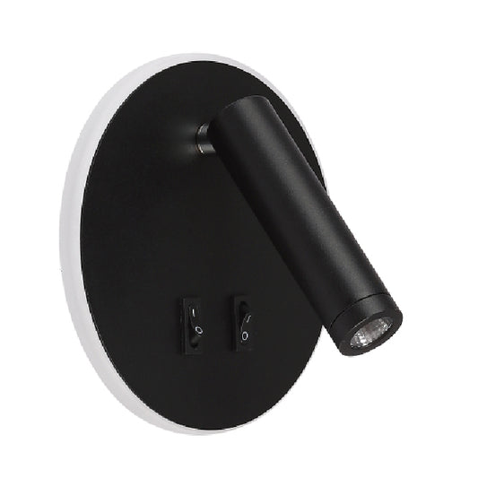 Aplique de Pared LED Mondrian 11W 850lm 4000K Negro Lumit - vista principal | Interlusa · Ref. A24160209B
