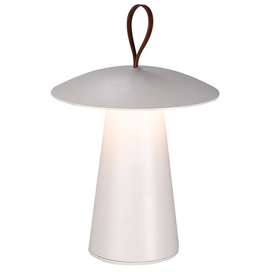 Lámpara de Sobremesa Portátil KABUTE 2W LED con Batería Blanco Lumit - vista principal | Interlusa