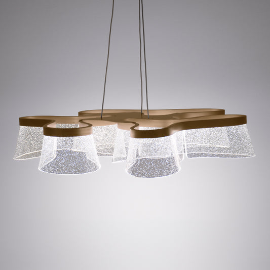 Lámpara Colgante LED CAMILLE CCT 50W 78 cm Dorado LUMIT Interlusa - imagen 2 | Interlusa