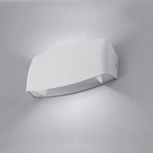 Aplique Exterior Abram 19,5 cm Luz Arriba y Abajo Blanco Fumagalli - imagen 2 | Interlusa