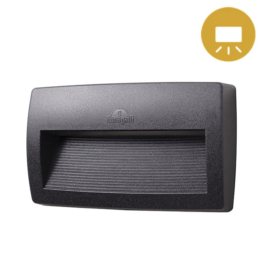 Aplique Exterior Lorenza 10,5W CCT Negro IP55 Fumagalli - vista principal | Interlusa