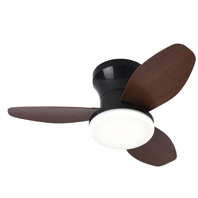 Ventilador de Techo BELAIR TAURO Negro/Cerezo con Luz LED - LUZGURÚ