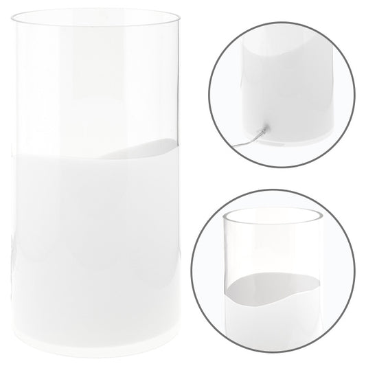 Lámpara de Sobremesa HERNER 35 cm E14 40W Cristal Blanco Lumit - vista principal | Interlusa