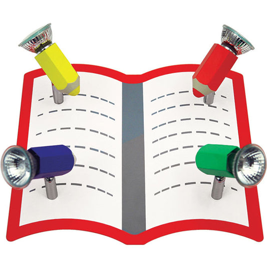 Plafón Infantil ESCOLA 4xGU10 Multicolor Lumit - vista principal | Interlusa