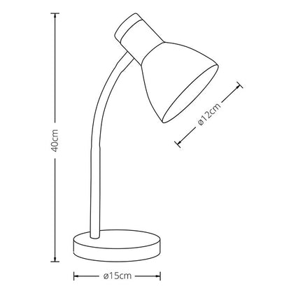 Flexo de Sobremesa Argos 42 cm Rosa y Madera Nórdico Belair - imagen 3 | Interlusa