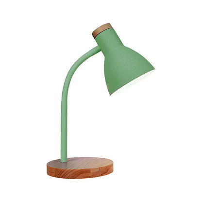 Flexo de Sobremesa Argos 42 cm Verde con Base de Madera Belair - vista principal | Interlusa