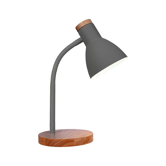 Flexo de Sobremesa Argos 42 cm Gris y Madera Interlusa - vista principal | Interlusa
