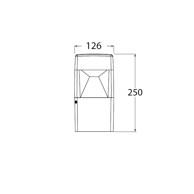 Farola de Exterior ELISA 25 cm CCT IP55 Negra Fumagalli Interlusa - imagen 3 | Interlusa