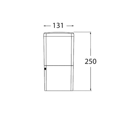 Farola de Sobremuro Exterior Virgilio 25 cm CCT Negra Fumagalli - imagen 3 | Interlusa