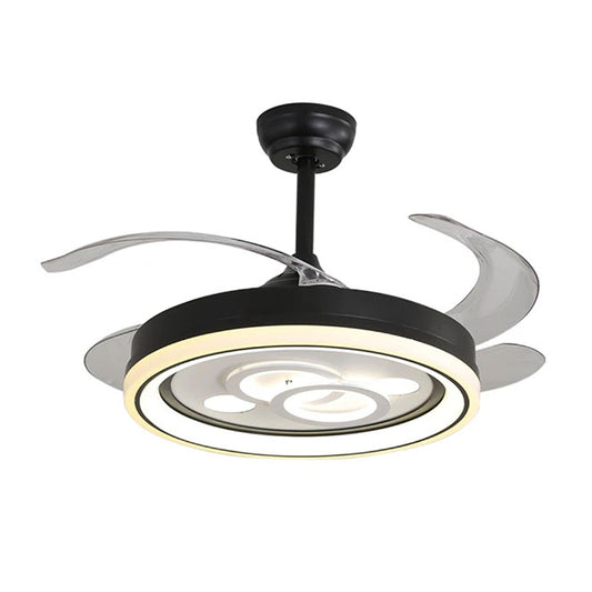 Ventilador de Techo con Luz DAFNE Negro 108 cm Aspas Retráctiles Belair - vista principal | Interlusa