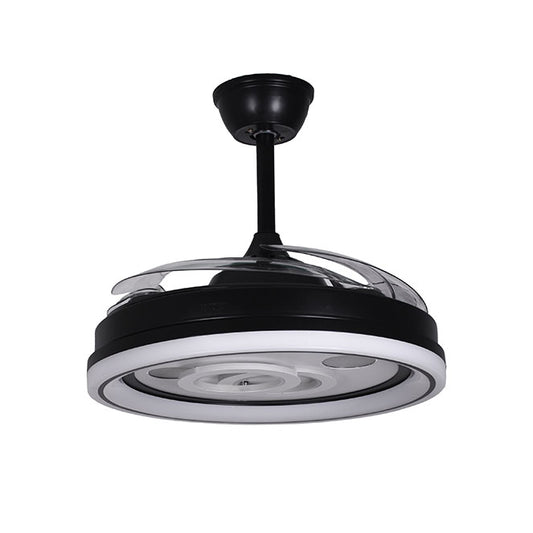 Ventilador de Techo con Luz DAFNE Negro 108 cm Aspas Retráctiles Belair - imagen 2 | Interlusa
