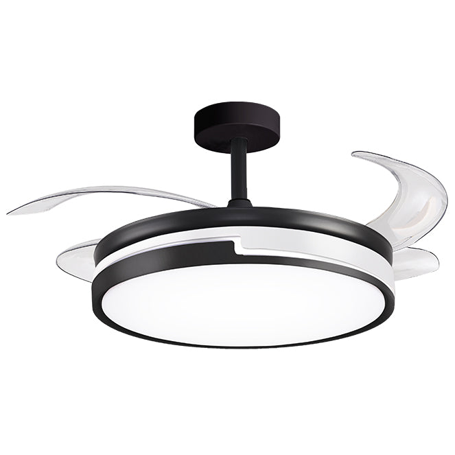 Ventilador de Techo con Luz Robin Eco Negro 107 cm Aspas Retráctiles Belair - vista principal | Interlusa