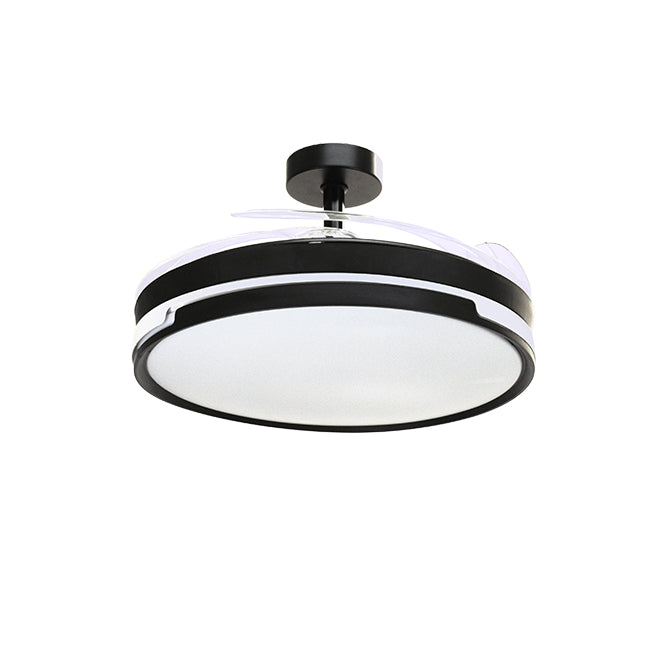 Ventilador de Techo con Luz Robin Eco Negro 107 cm Aspas Retráctiles Belair - imagen 2 | Interlusa