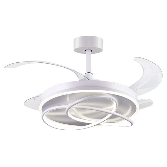 Ventilador de Techo ATLAS Blanco con Aspas Retráctiles y LED 72W Belair - vista principal | Interlusa