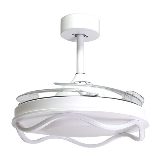 Ventilador de Techo con Luz ANTEA 108 cm Aspas Retráctiles Blanco Belair Interlusa - imagen 2 | Interlusa