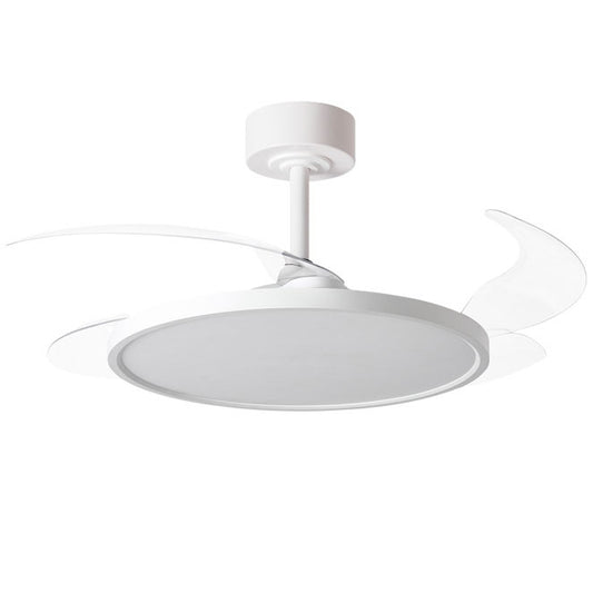 Ventilador de Techo con Luz SLIM 106 cm Aspas Retráctiles Blanco Belair - vista principal | Interlusa