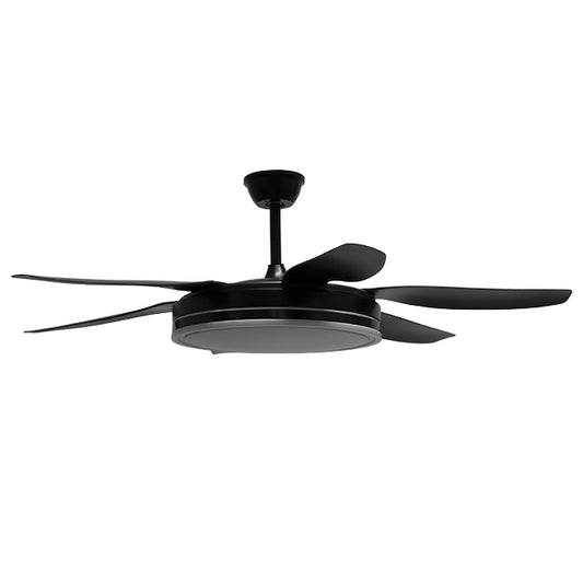 Ventilador de Techo con Luz ORION Negro 132 cm 6 Aspas LED Belair - imagen 2 | Interlusa
