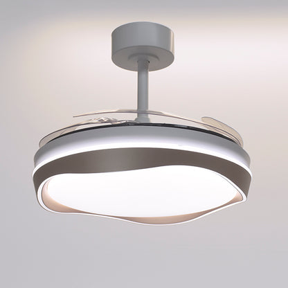 Ventilador de Techo con Luz ALMATI 108 cm Aspas Retráctiles Blanco y Oro Belair - imagen 3 | Interlusa · Ref. F-1045 GL
