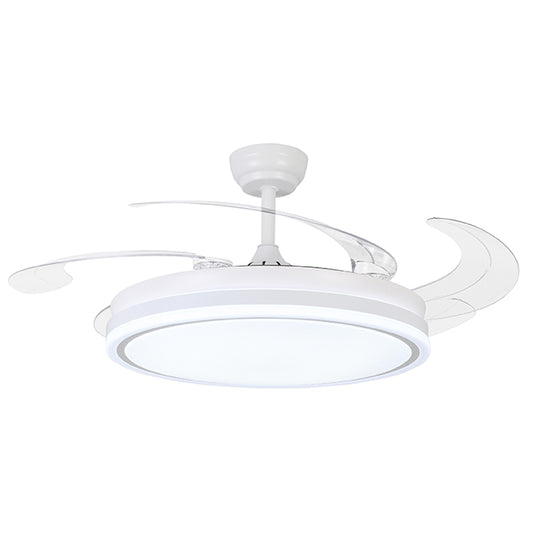 Ventilador de Techo con Luz ASGARD XL Blanco 132 cm Aspas Retráctiles Belair - vista principal | Interlusa