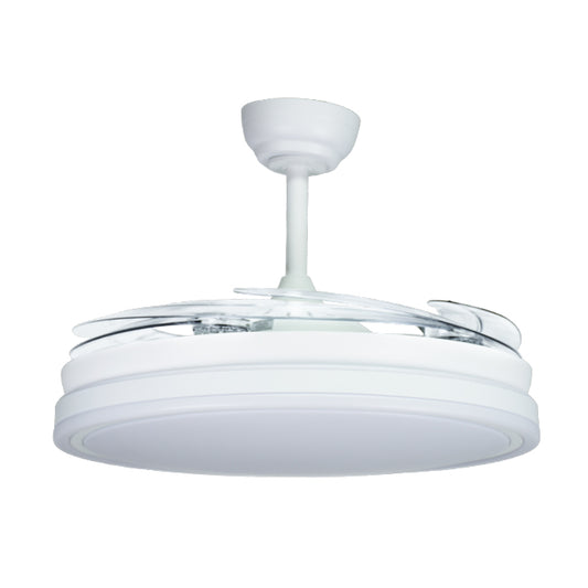 Ventilador de Techo con Luz ASGARD XL Blanco 132 cm Aspas Retráctiles Belair - imagen 2 | Interlusa