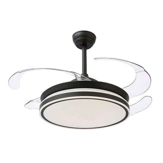 Ventilador de Techo con Luz Asgard Maxi Negro 120 cm Aspas Retráctiles Belair - vista principal | Interlusa · Ref. F2006