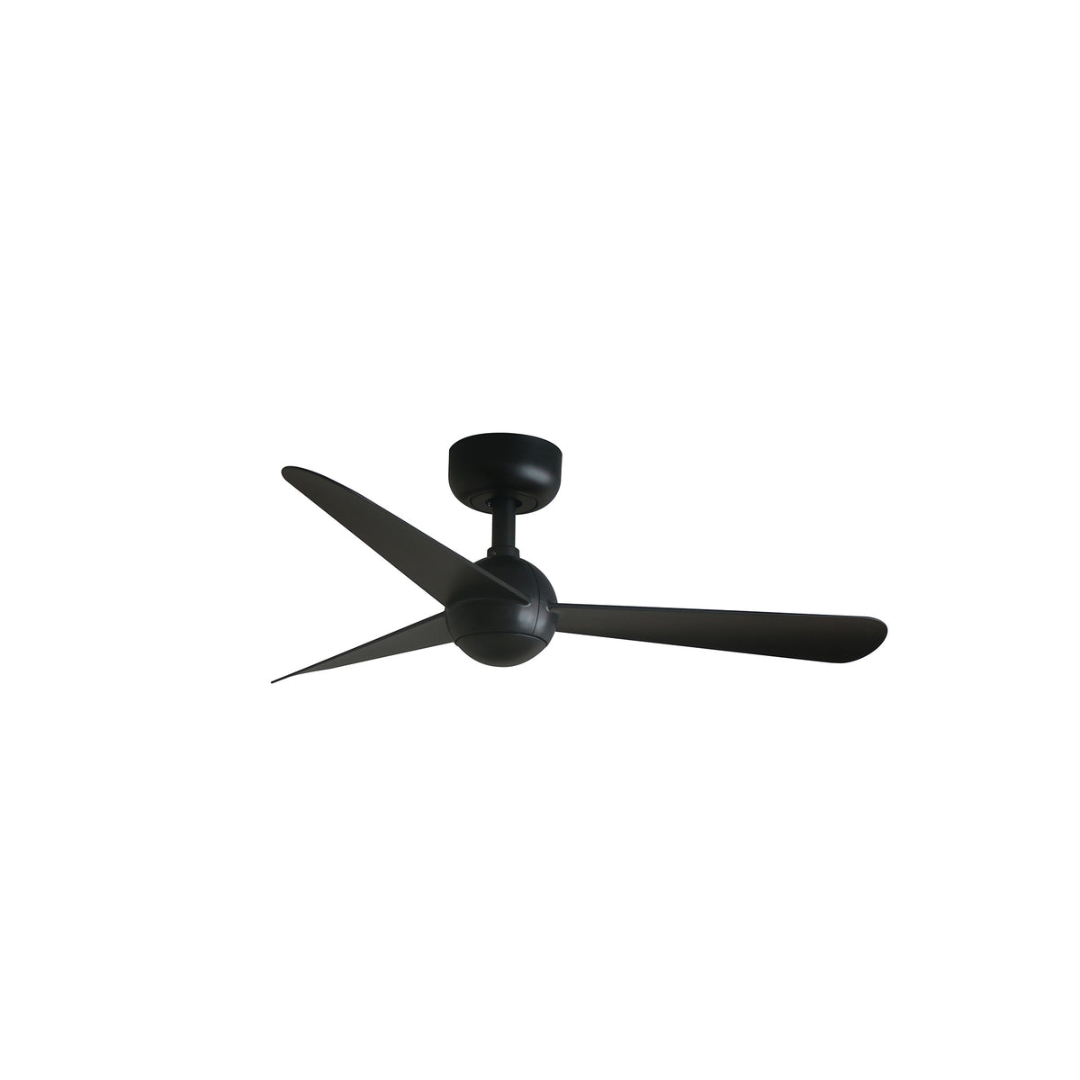 Ventilador de techo SFERA S negro WIZ FARO 34271WW con motor DC silencioso, mando a distancia y función inversa para ventilación hogareña