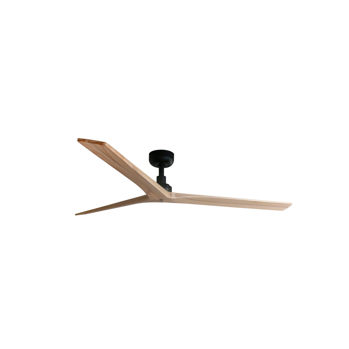 Ventilador de techo KLIM L Negro/Pino WIZ FARO 34282WW, negro mate con roble, motor DC sin luz, mando a distancia, función inversa para ventilación hogar