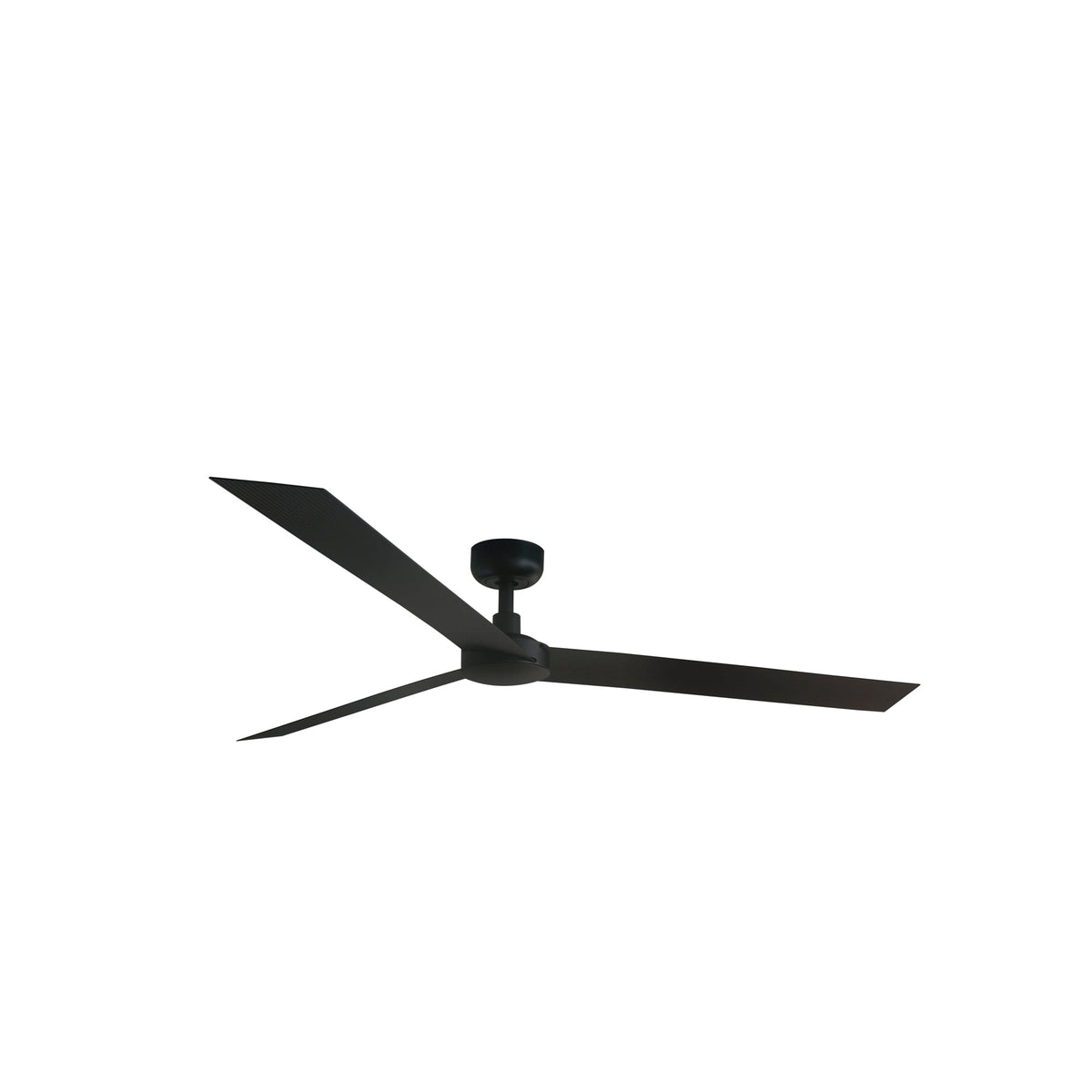 Ventilador de techo Cruiser XL negro mate WIZ de Faro modelo 34293WW, con motor DC, mando a distancia, función inversa para ventilación en hogar u oficina, sin luz, en acero y aluminio.