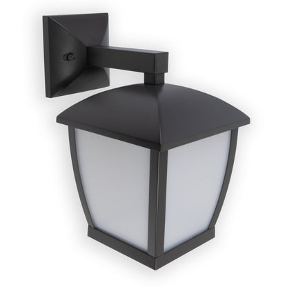 Lámpara de pared exterior WILMA 320 en gris oscuro, faro de aluminio y policarbonato IP44, iluminación para exteriores, colección 1593, luminaria de superficie