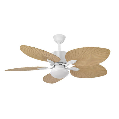 Ventilador de techo Colla DC 26W en blanco y haya de Abrila, modelo 128891568 con motor DC eficiente, 6 velocidades, luz LED integrada regulable, mando a distancia y diseño para interiores domésticos. · Ref. 128891568