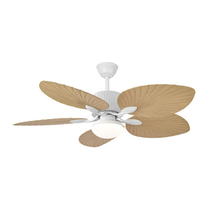 Ventilador de techo Colla DC 26W en acabado blanco y haya de Abrila modelo 128891568, con motor DC eficiente, 6 velocidades, luz LED integrada regulable, mando a distancia y diseño para uso doméstico interior. · Ref. 128891568