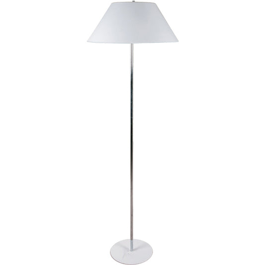 Lámpara de Pie NATÁLIA 157 cm 2GX13 T5 40W Blanco y Cromo Lumit - vista principal | Interlusa