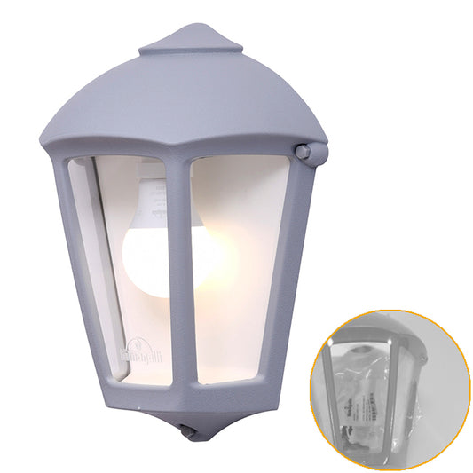 Aplique Exterior Estanco Fabio IP55 Gris Fumagalli - vista principal | Interlusa