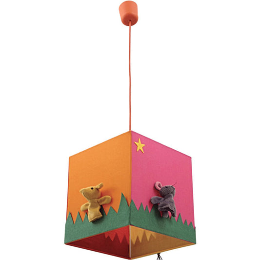Colgante Infantil ZOO 25 cm E27 60W Multi Colores Lumit - vista principal | Interlusa