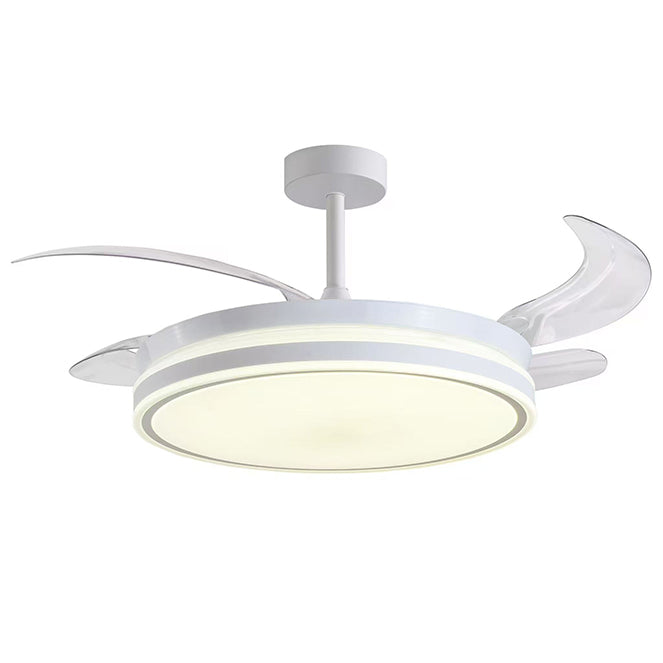 Ventilador de Techo con Luz Rodas Blanco 108 cm Aspas Retráctiles Belair - vista principal | Interlusa · Ref. V1009