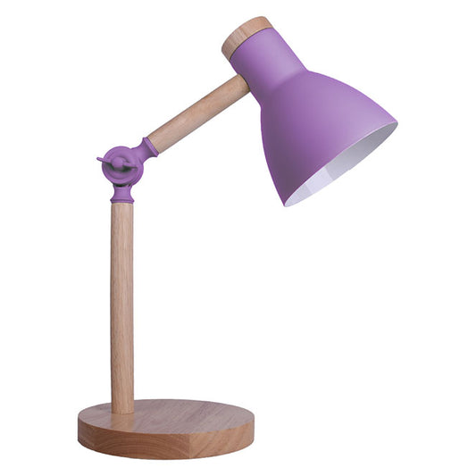 Flexo de Sobremesa Teacher 47 cm Púrpura y Madera Belair Interlusa - vista principal | Interlusa