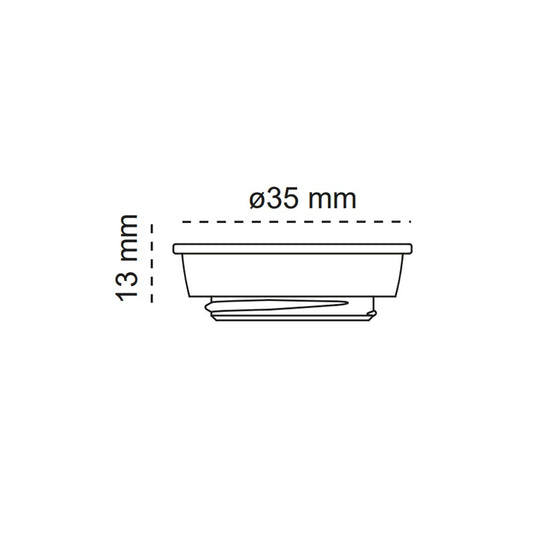 Adaptador Bombilla para Empotrable Fit 35 Blanco CristalRecord - imagen 2 | CristalRecord