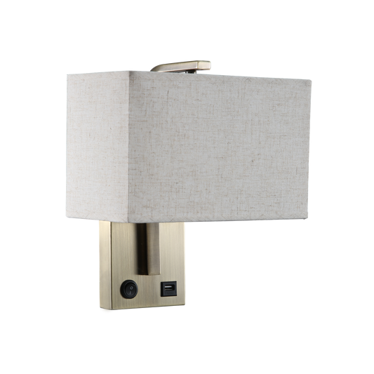 Aplique moderno Agatha Cuero / Beige – vista principal · Ref. 174761014