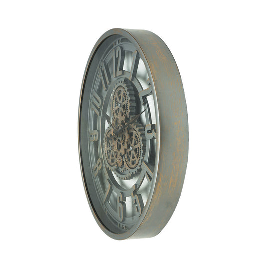 Reloj de Pared Alfacar 50 cm Engranajes en Movimiento Champagne Fabrilamp - imagen 2 | Fabrilamp / Abrila · Ref. 217415076