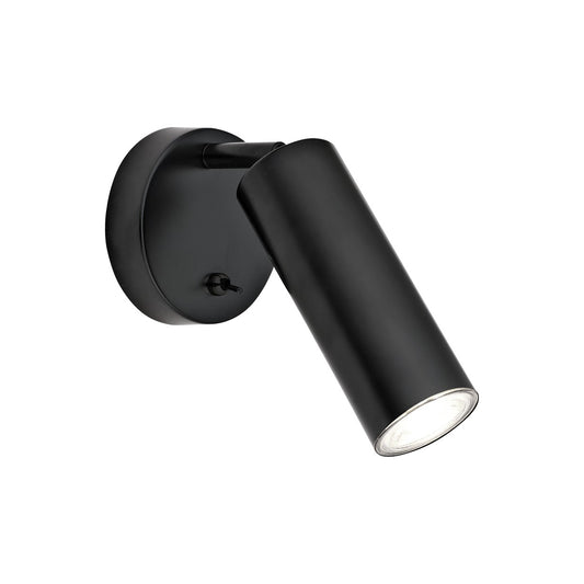 Aplique de Pared Antia 1 Luz GU10 Negro con Interruptor AJP - vista principal | AJP / Alemar