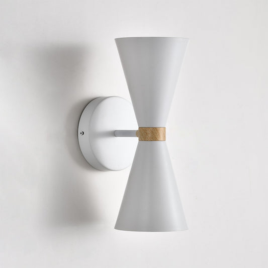 Aplique de Pared Greta 2xE27 Blanco y Madera CristalRecord - imagen 2 | CristalRecord