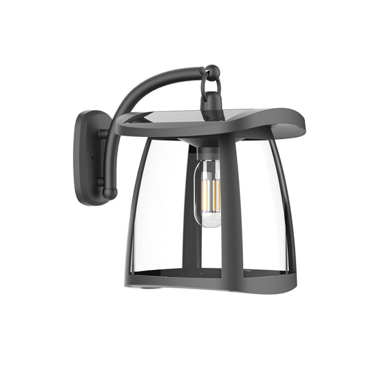 Aplique de pared solar LED Zeffa 3W negro CristalRecord - imagen 2 | CristalRecord
