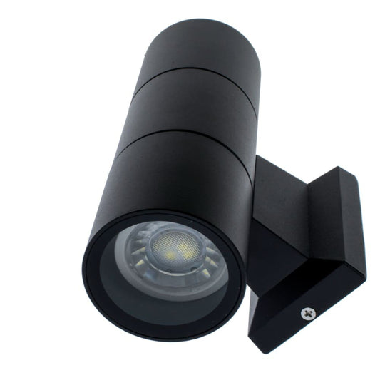 Aplique de Pared Exterior Relax 2xGU10 IP44 Negro Mate 180 mm CristalRecord - imagen 2 | CristalRecord