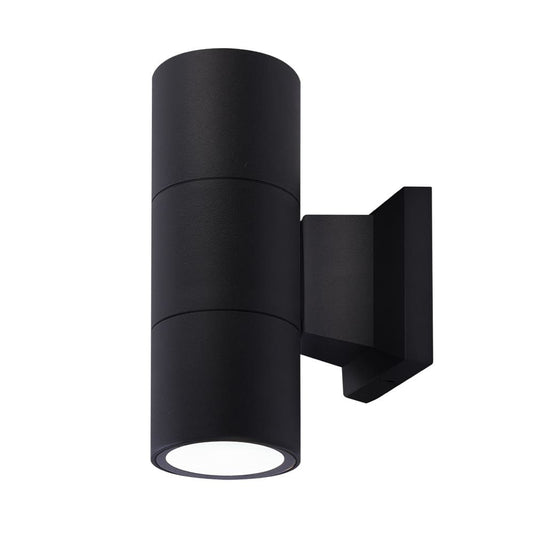 Aplique de Pared Exterior Relax 2xGU10 IP44 Negro Mate 180 mm CristalRecord - vista principal | CristalRecord