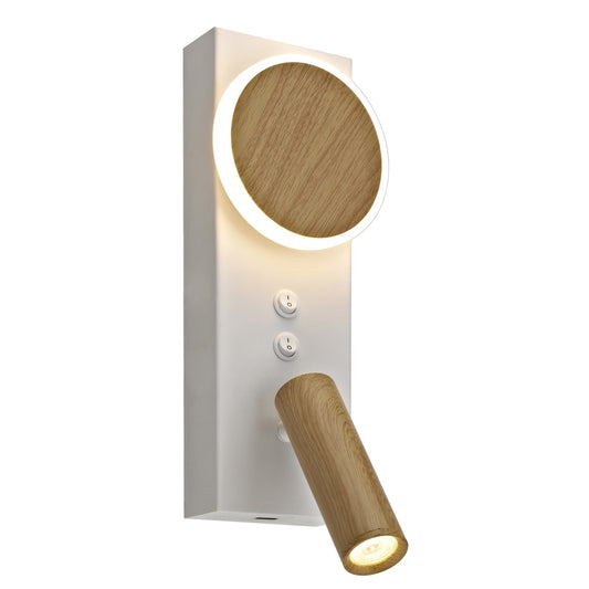 Aplique Arbas LED AJP / Alemar - Blanco / Madera | AJP / Alemar · Ref. 11860